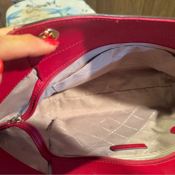 Michael Kors Purse RED.
Beautiful condition. 
Used maybe 3 times - Picture 11 of 11